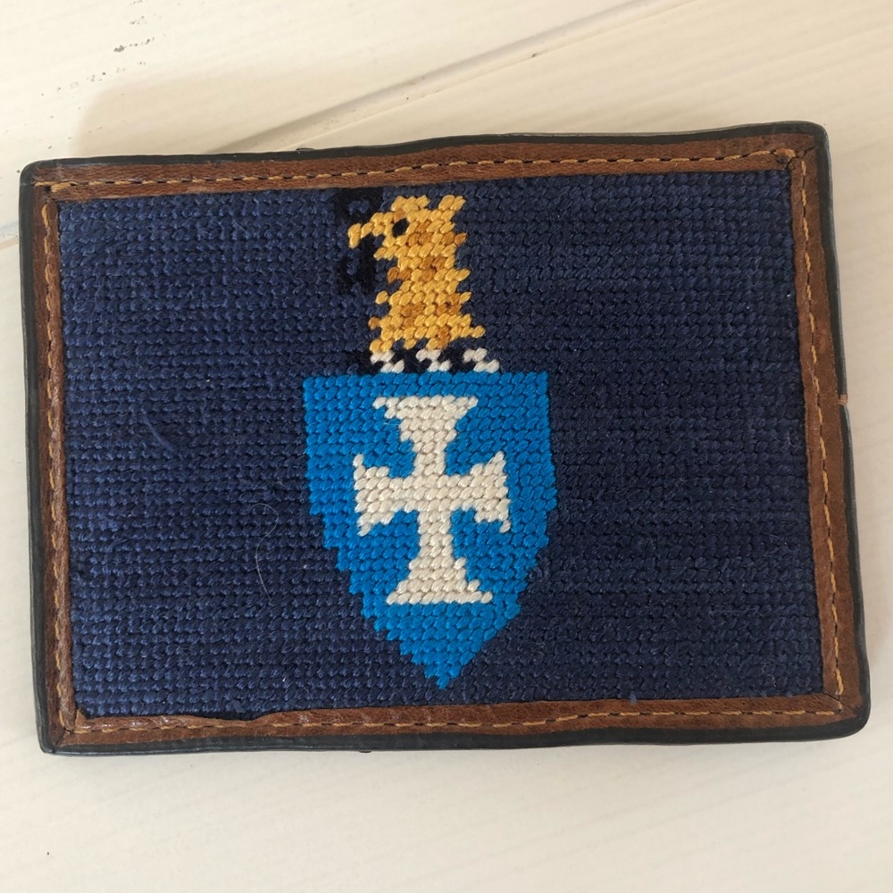 Sigma Chi Needlepoint Credit Card Wallet